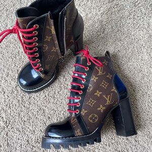 Louis Vuitton combat boots